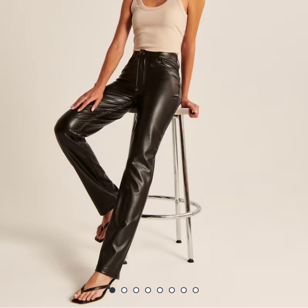 NWT abercrombie vegan leather pants